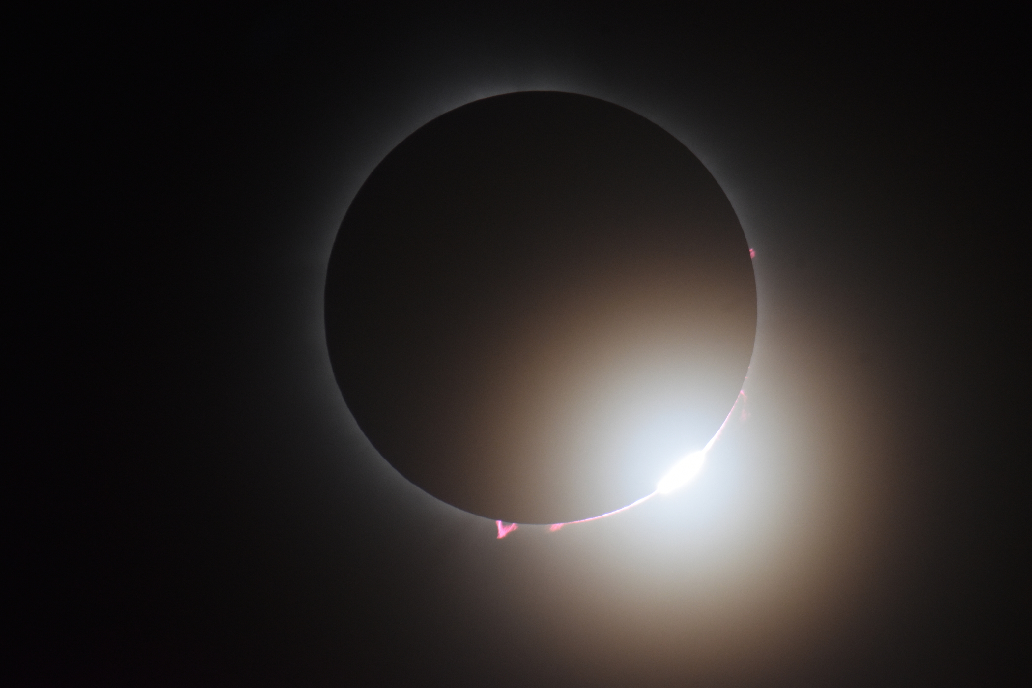 Diamond ring solar eclipse