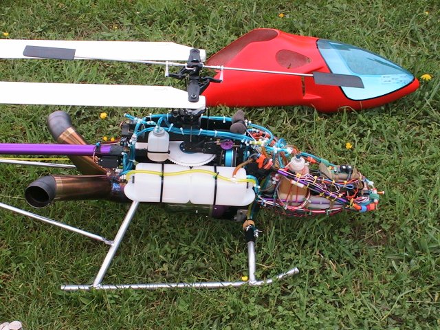 RC Turbine Helicopter guts